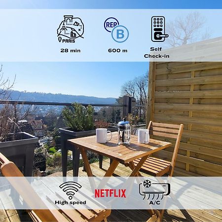 Le Bellevue - Beaux Appartements Avec Vue Splendide Palaiseau Kültér fotó