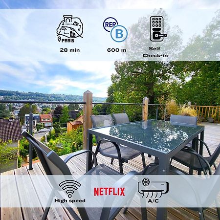 Le Bellevue - Beaux Appartements Avec Vue Splendide Palaiseau Kültér fotó